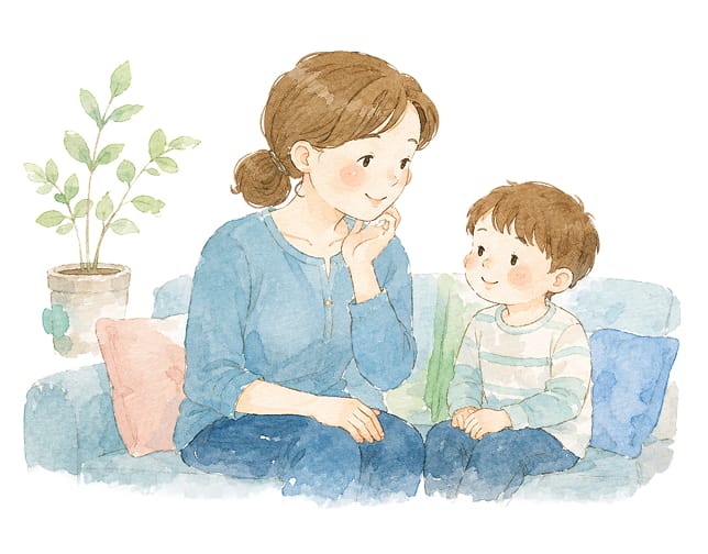 心の安定を支える関わりのイラスト