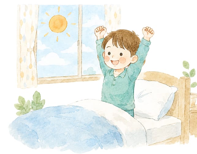 生活リズムや日常生活の相談のイラスト